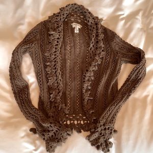 A&F Brown Cardigan